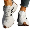 thumbnail image 3 of EKVAHL Chunky Sneakers for Women, Anti‑Slip Casual Tennis Shoes,Foam Insole Stable Daily Street Walking Sneakers White, 3 of 4