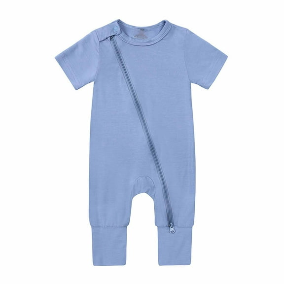 Baby Girl Onesies Clearance Baby Jumpsuit Short Sleeve Baby Bodysuit Girl Short Sleeve Elegant Baby Girl Jumpsuit 9-12 Months