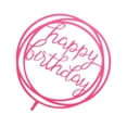 thumbnail image 4 of Adorno para tarta Cateissary feliz cumpleaños acrílico 17x11cm color Rosa roja, 4 of 6