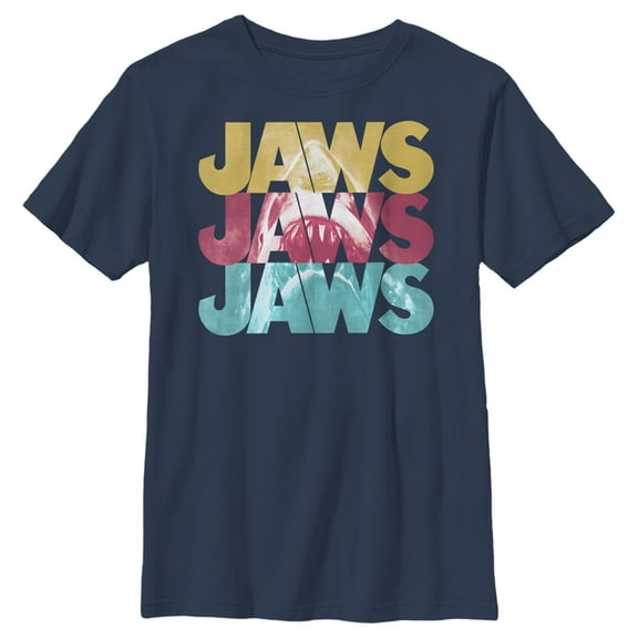 Boy's Jaws Stacked Logo Graphic T-Shirt