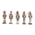 thumbnail image 1 of Pack de 5 adornos colgantes navideños de Cascanueces, figuras en miniatura, Cascanueces Oro, 1 of 8