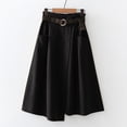 thumbnail image 2 of Sngxgn Skirts for Women High Waisted Fall Bodycon A Line Pencil Mini Skirt(Black,A), 2 of 5