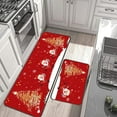 thumbnail image 3 of Vggrvlo Christmas Kitchen Mats Rugs Non Slip Extra Thick Chenille Shower Mat Rubber Backing Machine Washable Bath Rugs Mats 2PCS, 3 of 6