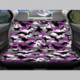 thumbnail image 6 of KUIFORTI Camo Purple Car Seat Cover Auto Accessories Interior 4Pcs, Front Seat Protector, Auto Seat Rear Split Bench Cover Universal Automotive Seat Cover Accessories, 6 of 7