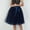 H-Navy, variant on 2025 Carnevale New Women Tulle Poodle Skirts for Women Skirts Knee Length Long Plaid Mini Skirt Tutu Layered Short Mini Skirt Prom Party Midi
