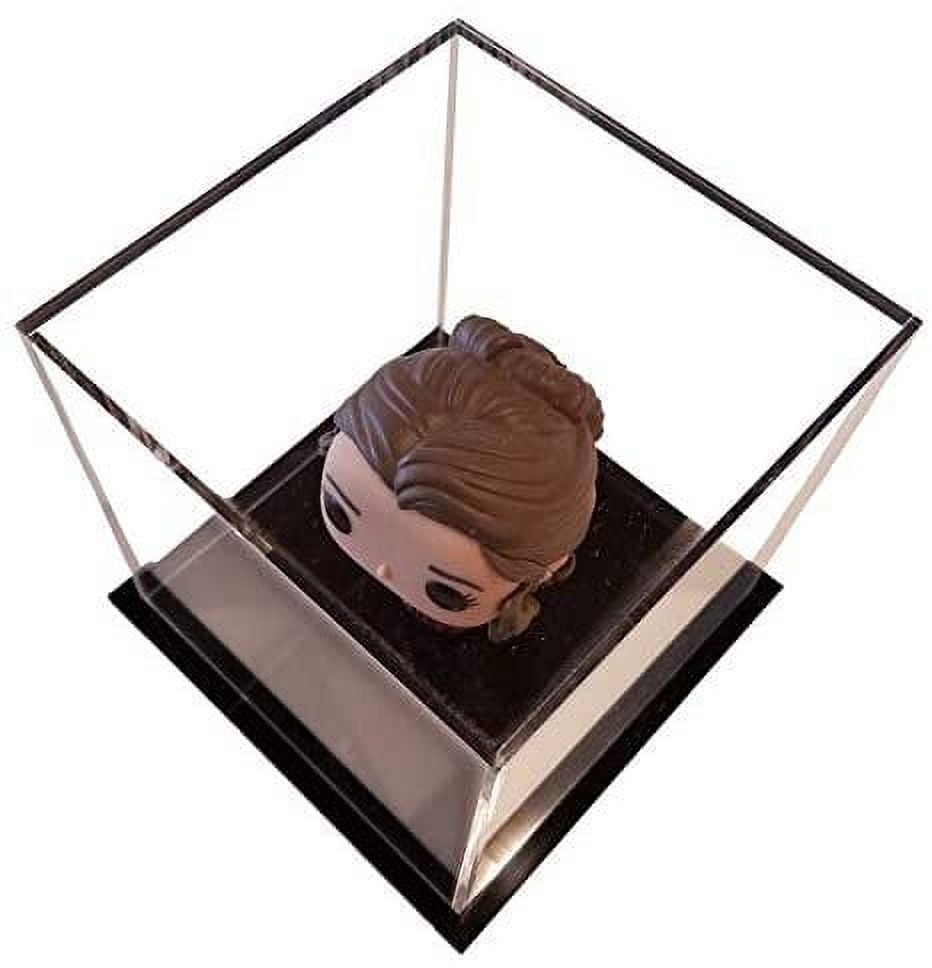 1 Piece Acrylic Cube with Removable top or base.