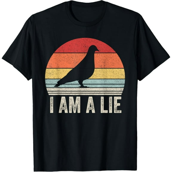 Vintage Retro I Am A Lie Shirt Bird Aren't Real T-Shirt mens t shirt，black，women，funny，misfits，men，journey，t-shirt