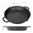 thumbnail image 2 of 12inch Pre-Seasoned Cast Iron Skillet, Cast Iron Pan,Dual Assist Handles,Use for Grill, Stovetop, Induction, Oven Safe Cookwa, 2 of 8