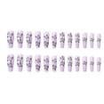 thumbnail image 2 of Yuanmo Long Coffin False Nails, Full Cover Press on Nail, Purple, Butterfly, 24 Pieces, 2 of 5