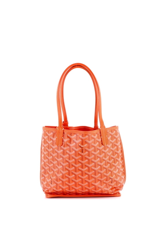 Pre-Owned Anjou Reversible Tote Coated Canvas Mini By Rebag
