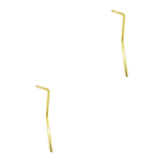 maskred Electric Guitar Rocker Double Tremolo Rod Rustproof Wear-resistant Professional Crank Handle Vibrato Am for Thump Stick Gold 2Set