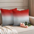 thumbnail image 2 of Outdoor Pillow Covers Modern Red Grey Abstract Geometric Art Waterproof Pillow Cases 24x24 Set of 2, Ombre Minimalism Throw Pillow Cover Pillowcase for Patio Balcony Couch Garden, 2 of 9