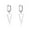 A-SILVER, variant on 925 Sterling Silver Triangle Dangle Earrings for Women Teens Simple Geometric Dangle Earrings Minimalist Hoop Earrings Drop