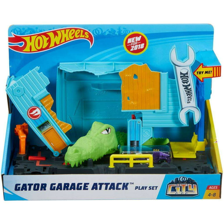 Hot Wheels City Gator Garage Attack Play Set