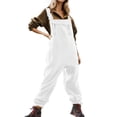 thumbnail image 5 of HBFAGFB Jumpsuits for Women Comfortable Warm Overalls Versatile Rompers with Zipper Pocket White Size M, 5 of 5