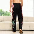 thumbnail image 3 of Demon Slayer Pajamas Pants 3D Printing Wide Leg PJ Pant Loungewear Casual Comfy Sleepwear Lounge Pants for Men WomenS, 3 of 9