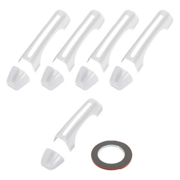 Unique Bargains White Door Handle Cover for Jeep Wrangler JL JLU 2018-2022 Tailgate Handle Cover Set Exterior Decoration Trim ABS 1 Set