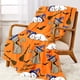 thumbnail image 1 of Mantas de mansión embrujada de murciélagos de Halloween, manta de franela suave y cálida morada, cama con fantasmas sonrientes para sofá cama, regalos de Halloween xuanjing  unisex, 1 of 2