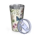 thumbnail image 2 of 16oz Tumblers Pioneer Flower and Butterfly Stainless Steel Vacuum Insulated Double Wall Travel Tumbler Cups Mug with Lid and Straw,Cleaning Brush for Coffee,Tea, 2 of 4