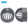 thumbnail image 3 of Unique Bargains 4' Atrium Drain Grate Cover Round Outdoor UPVC Sewer Drain Pipe Fitting Adapter Gray 2 Pack, 3 of 5