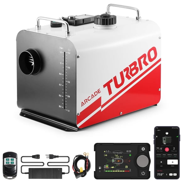 Diesel Heater TURBRO H8BP 8kW 12V/24V/110V Bluetooth