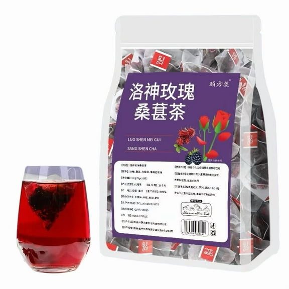 Mulberry Rose Roselle Flower Tea with Rock Suger Herbal Tea Bags Chinese Tea 30 Bags