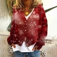 thumbnail image 2 of gakvbuo Ugly Christmas Sweater for Women Christmas Cardigans Long Sleeve Fall Oversized Open Front Button Down Knit Cardigan Sweaters V-Neck Lightweight Cardigans Knit Outerwear Jacket Tops, 2 of 5