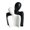 🍒 White_New#2427, variant on Romantic Couple Statues Hanging Ornaments 2 Pack - Black White Plastic Sculpture 7.87in Modern Home Bedroom Office Desk Wedding Anniversary Gift Decor