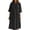 Black, variant on Cotton Linen Dress Half Sleeve V Neck Button Up Midi Dress Casual Loose Fit Tunic Sundress with Pockets