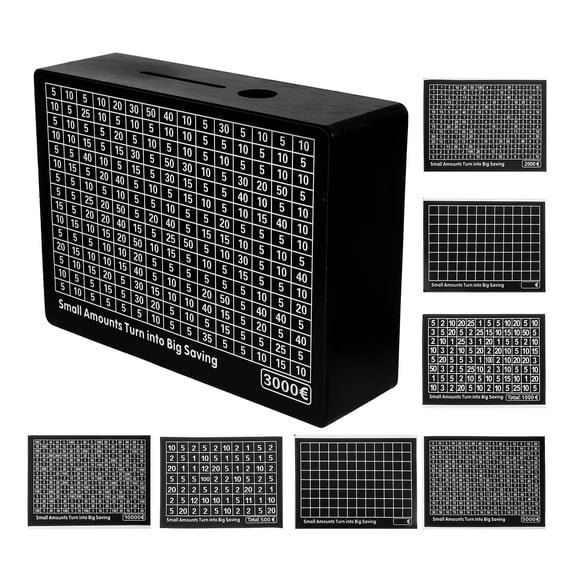 Kids Money Bank Safe for Cash Saving Goal Travel Child Black