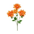 thumbnail image 7 of 4 Head Realistic Dahlia Artificial Flower Bouquet, Premium Silk Faux Floral Arrangement, Elegant Decor for Wedding, Party, Home, Vase, Table Centerpiece & Event, Orange, 7 of 7