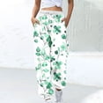 thumbnail image 2 of Birdeem Women Loose Casual Printed Pocket Drawstring Pants, 2 of 5