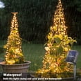 thumbnail image 3 of Morttic Outdoor Solar Lights String, 2 Pack Each 33FT 100 LED Waterproof Solar Powered Fairy Decorative Lights with 8 Lighting Modes for Porch Balcony Patio Camping Wedding (Warm White), 3 of 7