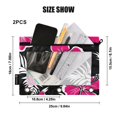 thumbnail image 3 of ALAZA 2 Pack Pencil Pouch Tropical Flowers-t9 Pencil Case for 3 Ring Binder Clear Window Pencil Bag Organizers, 3 of 6