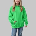 thumbnail image 2 of Gubotare Girls Oversized Hoodies Fleece Pullover Sweatshirts Kids Fashion Casual Outfits Fall Winter Clothes (Green, 18-24 Months), 2 of 5