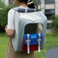 thumbnail image 4 of Pet Backpack Portable Cat and Small Dogs Outdoor Carrier Foldable Ventilated Design Cat Dog Backpack Carrier Bag Pet Supplies, 4 of 7