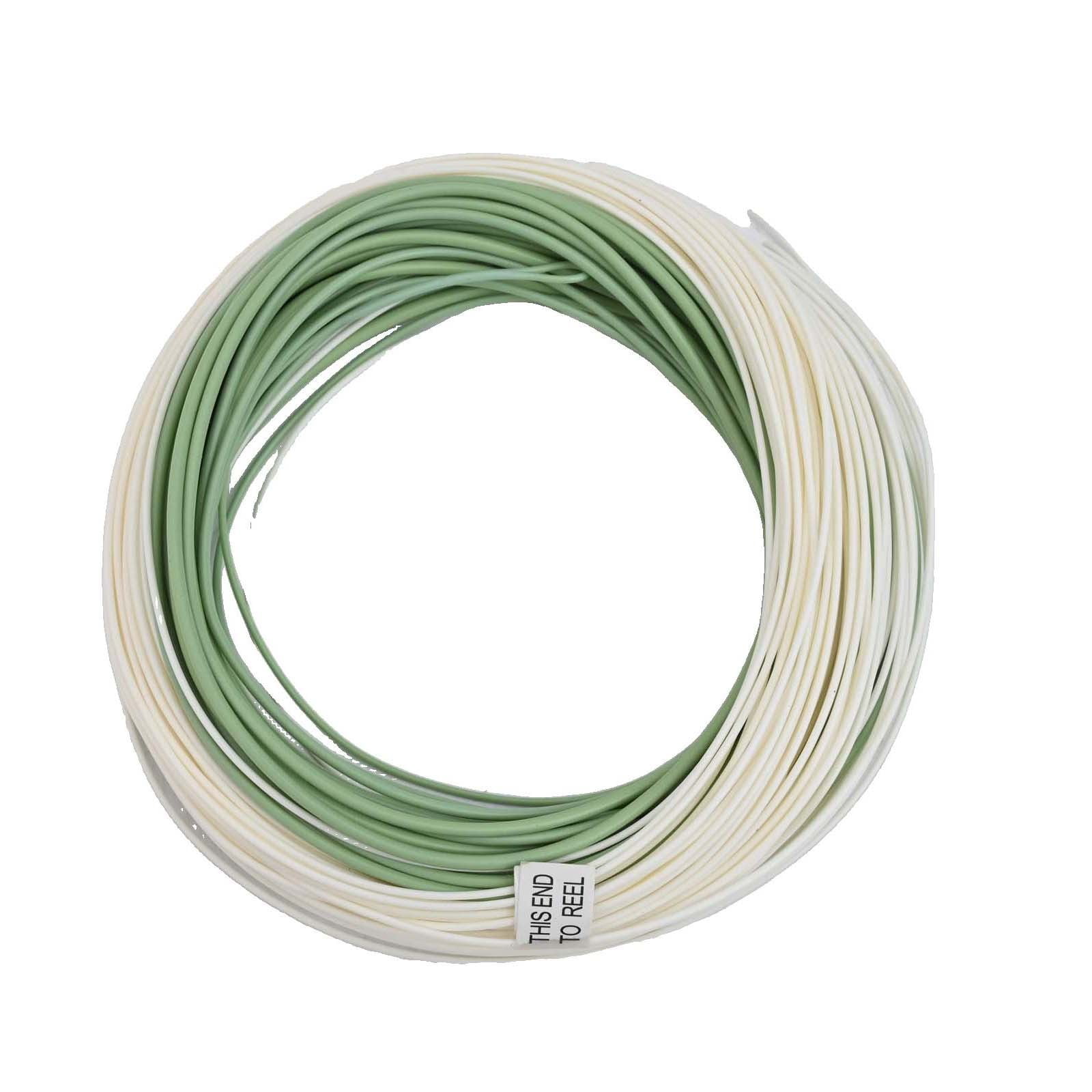 Fly Fishing Sea Main Line Outbound Short Fly Saltwater Fishing Line 100 Feet WF6F-WF10F Green/Cream