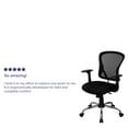 thumbnail image 6 of Flash Furniture Mid-Back Black Mesh Swivel Task Office Chair with Chrome Base and Arms, 6 of 14