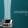 thumbnail image 4 of Irfora Cabezal de ducha de presurización de hélice, ducha de mano de alta presión con turbocompresor de ahorro de agua Pequeña ducha bárbara izquierda y derecha giratoria de 360 ° Irfora Alcachofa de la ducha, 4 of 7