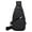black, variant on Sling Bag for Men Women,Vaschy Water Resistant One Strap Over the Shoulder Cross Body Backpack Chest Bag for Hiking/Travel/Outdoor Dark green