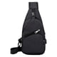 thumbnail image 5 of Minnieouse ergonómica para hombre: bolso de hombro de gran capacidad y fácil de limpiar, bolso para hombre, bolso para hombre, riñonera Negro 2piezas, 5 of 6