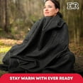 thumbnail image 5 of Ever Ready First Aid Military Wool Blanket - Perfect for Outdoors, Camping & Bushcraft Emergency Blanket, 80% Wool - 96" x 66", 5 lbs. - Grey - Twin Size, 5 of 6