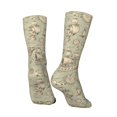 Ship Print Casual Socks for Women, Polyester Dressing Socks, Breathable
