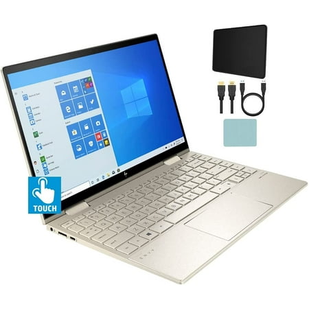 HP Envy x360 2-in-1 13.3" FHD IPS Touchscreen Laptop Intel Evo Platform 11th Gen Core i7-1165G7 8GB Memory 512GB SSD Backlit Keyboard Fingerprint Reader Thunderbolt WiFi 6 W10 Mazepoly Accessories