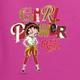 thumbnail image 5 of Wild Bobby, Betty Boop Winking Girl Power Femenist Betty Boop Unisex Crewneck Sweatshirt, Fuschia, X-Large, 5 of 5