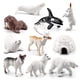 thumbnail image 4 of Juguetes de piscina, juguetes para bebés, juguetes para niños pequeños, 10 juegos de simulación pequeña de escena de simulación de invierno, modelo de decoración, modelos de animales de plástico, 4 of 9