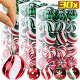 thumbnail image 2 of Bolas de Navidad de 6 cm, bolas pintadas de colores para árbol de Navidad, adornos colgantes para Navidad, Año Nuevo, fiestas, decoración del hogar, 2 of 5