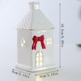 thumbnail image 3 of Light Up Ceramic Christmas House Table Decor, Festive Red and White Accent for Indoor Home Holiday Decoration, 3 of 3