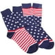 thumbnail image 4 of KAKOWELY 2 pares de calcetines de algodón con la bandera estadounidense, divertidos calcetines de tubo para hombres y mujeres., 4 of 4