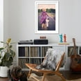 thumbnail image 4 of Art.com Woman in Purple Dress and Hat with Retro Bicycle in Lavender Field Art Print by NejroN Photo, White Frame Wall Art, 32" x 44", 4 of 5